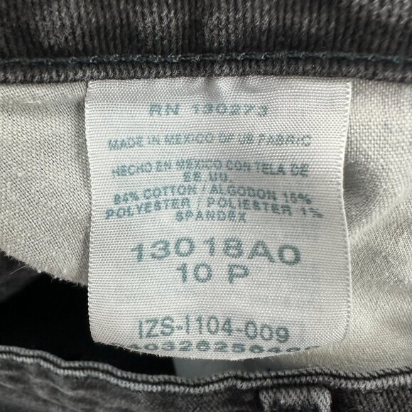 Riders by Lee Straight Leg Women's size 10P Black Denim jeans - Picture 3 of 4